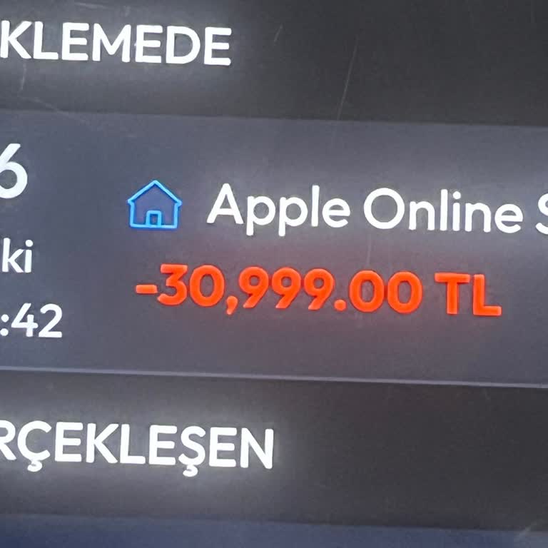 İş Bankası Hesabımda 30.999 TL Yetkisiz Apple Online Store İşlemi İptali Ve Geri Ödeme Talebi