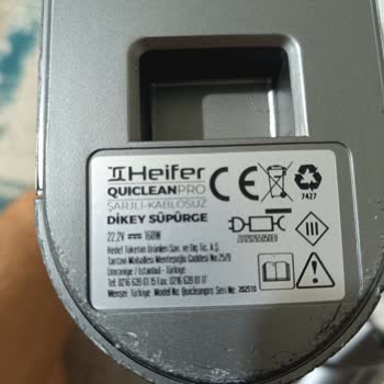 Heifer Quiclean Pro Dikey Süpürge Bağlantı Parçası Kırıldı, Garanti Kapsamında Yedek Talebi