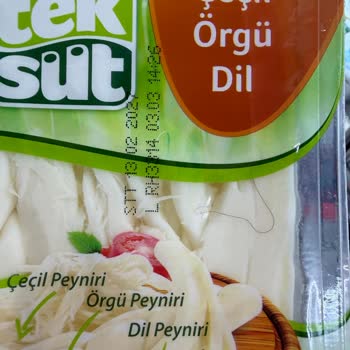 Tek Süt Çeçil Örgü Dil Peynirinde Saç Tespiti