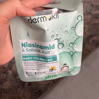 Dermokil Kağıt Yüz Maskesinde Kağıt Eksikliği