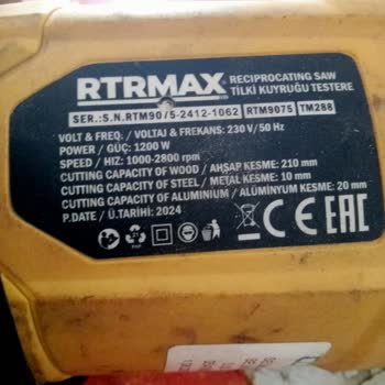 Rtrmax Rtm 9075 Tilki Kuyruğu Testeredeki Garanti Kapsamı İhlali Ve Haksız Ücret Talebi