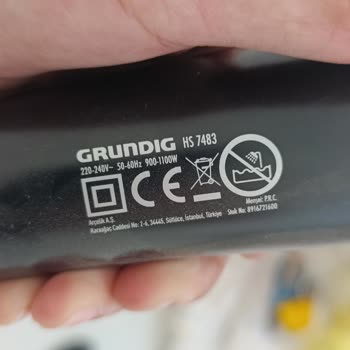 Kilit Mekanizması Arızalı Grundig Saç Şekillendirici İçin Garanti Değişim Talebi
