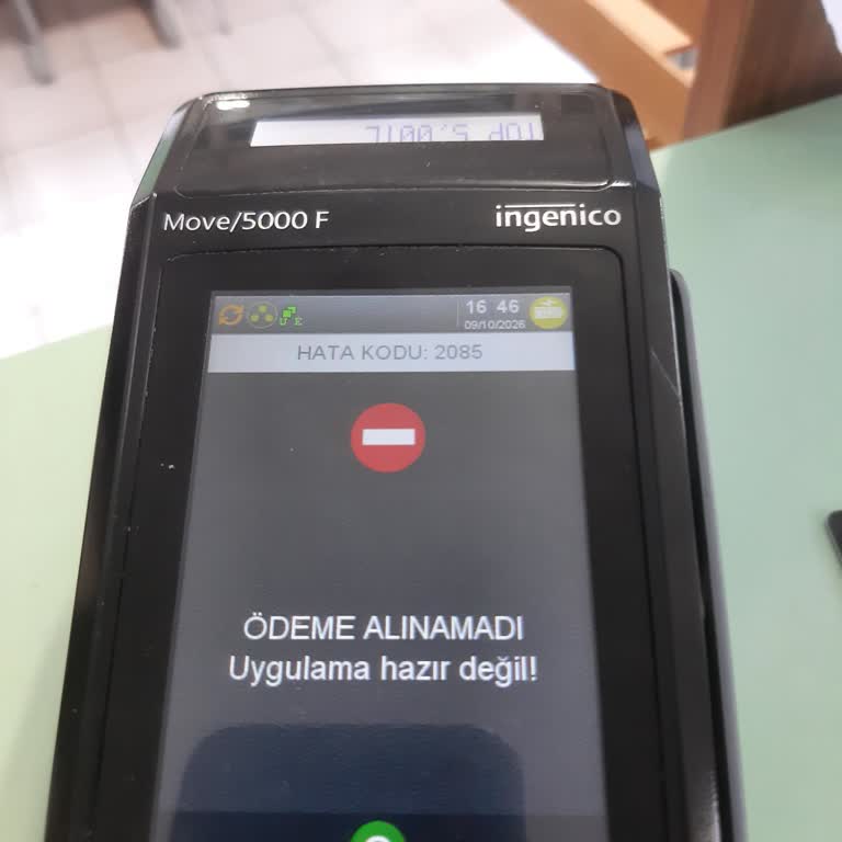 Ingenico Move 5000f POS Cihazı Kredi Kartı Ödemesini Red Ediyor Ve Servis Gelmiyor