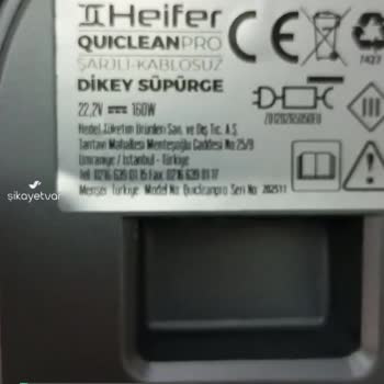 Heifer Quiclean Pro Şarj Ünitesine Takılamıyor!
