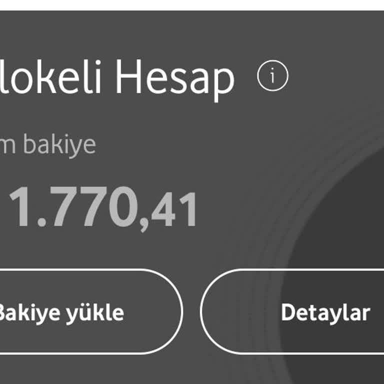 Vodafone Pay’da Bloke Edilen 11.570 TL İçin Açık Ve Kesin Açıklama Talebi