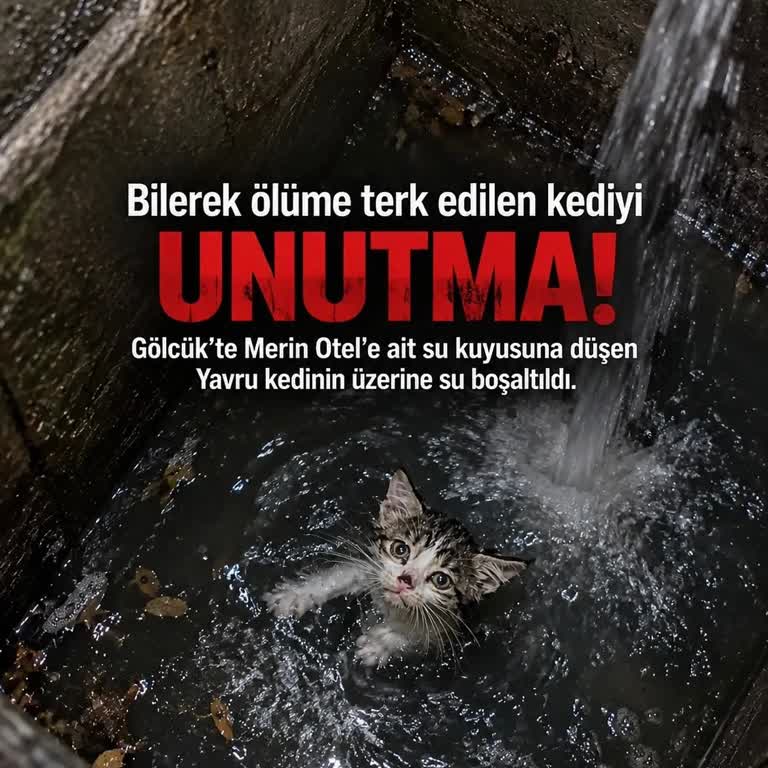 Melin Otel Açık Su Kuyusundaki İhmali Sonucu Yavru Kedi Ölümü