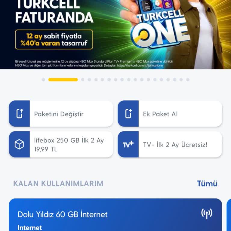 Turkcell Dolu Yıldız 60 GB Paketi Hızlı Tükeniyor Ve Veri Ölçümü Yanlış