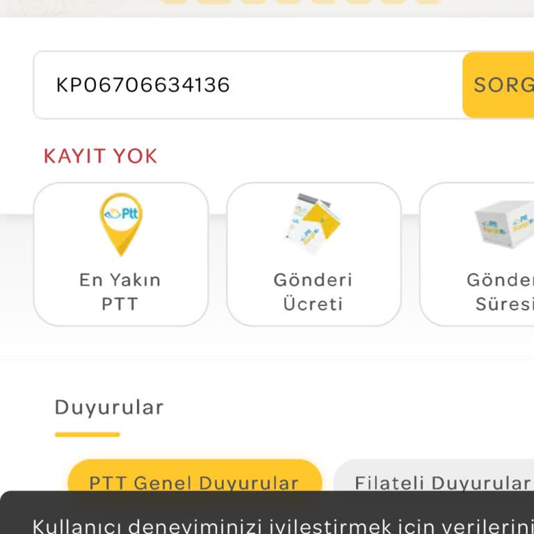 PTT Kargo’da Kayıt Yok Olan Gönderilerim Teslim Edilmedi