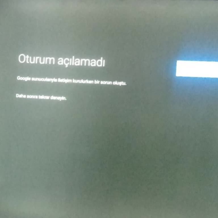 Onvo 430V6000F Güncelleme Sonrası Google Hesabına Giriş İmkansız