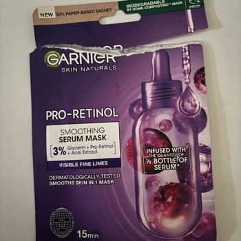 Garnier Pro-Retinol Kağıt Yüz Maskesinde Serum Eksikliği Ve İade Talebi