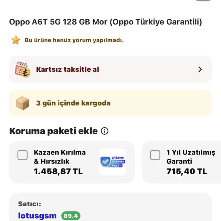 Lotusgsm'den Siparişin Kargoya Verilmemesi Ve Müşteri Hizmetlerinden Yanıt Yok