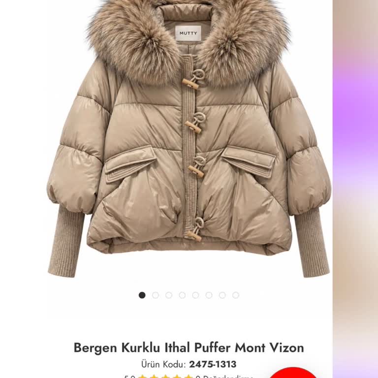 Mutty'de Yanlış Kürklü Puffer Mont Gönderimi Ve İade İptali