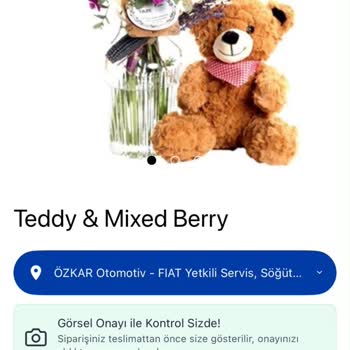 Taze Çiçek'ten Gelen Peluş Ayıcığın Görselle Uyumsuzluğu Ve Kalitesizliği, İade Talebi