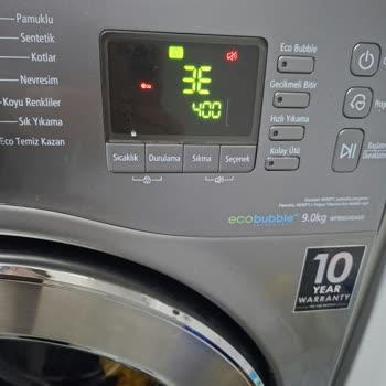 Samsung Çamaşır Makinesinde 3E Hata Kodu Ve Desteksiz Ücretsiz Çözüm Talebi