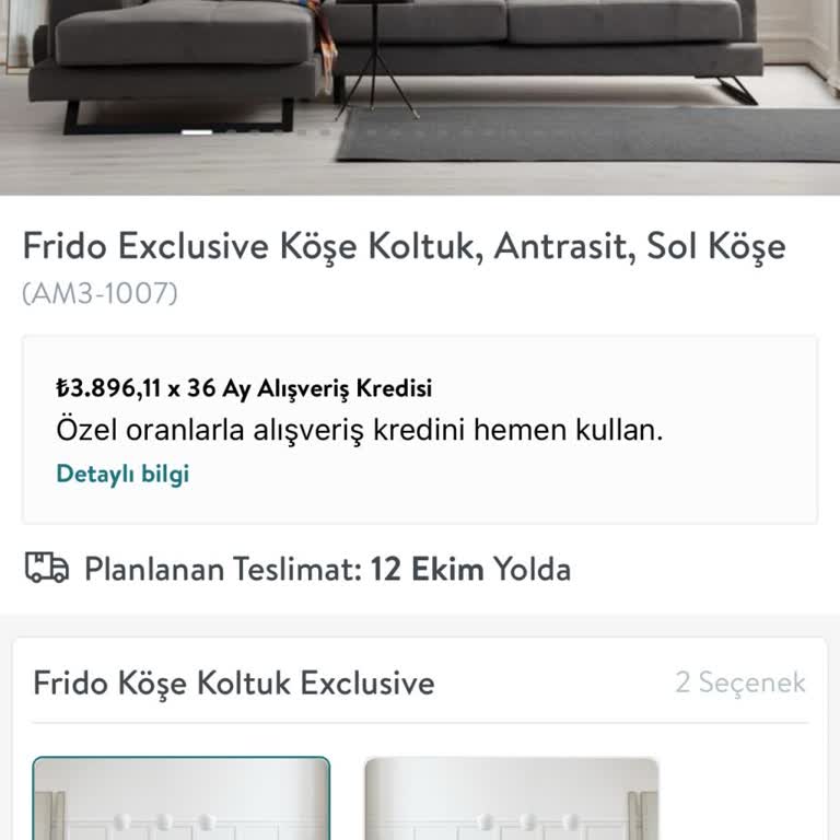 Vivense Mağazasında Frido Köşe Koltuk İçin Fiyat Farkı İadesi Talebi