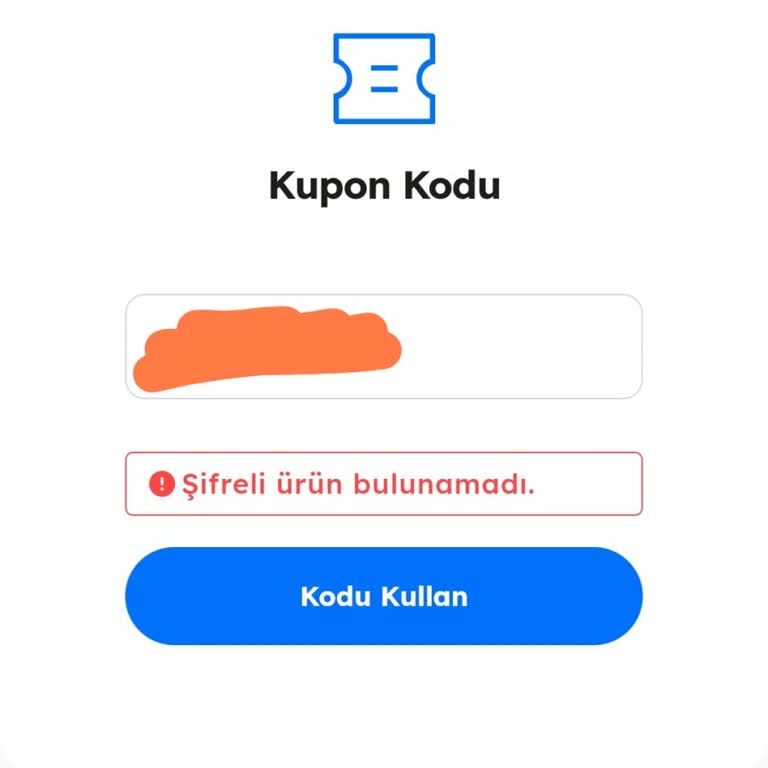 Petrol Ofisi Kampanya Kuponlarında Şifreli Ürün Bulunamadı Hatası