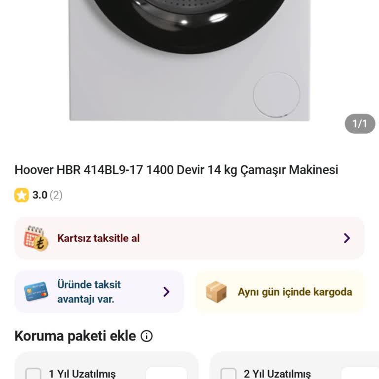 Yanlış Hoover Makinesi Ve PTT Kargo İade Teslimatı İhmal Edildi