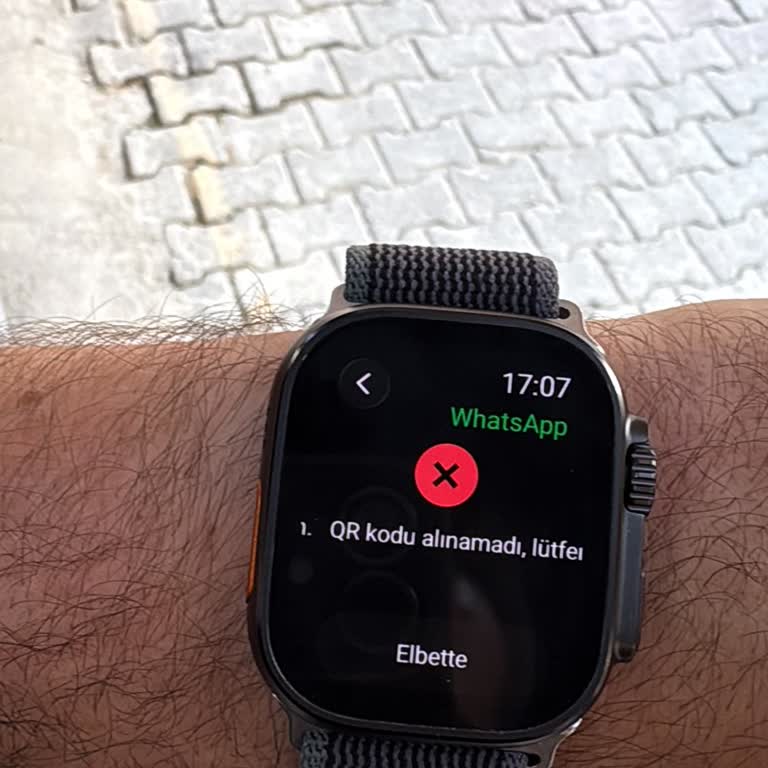 Elma Teknoloji HK12 Ultra 4 Akıllı Saatte WhatsApp Bağlantısı Çalışmıyor