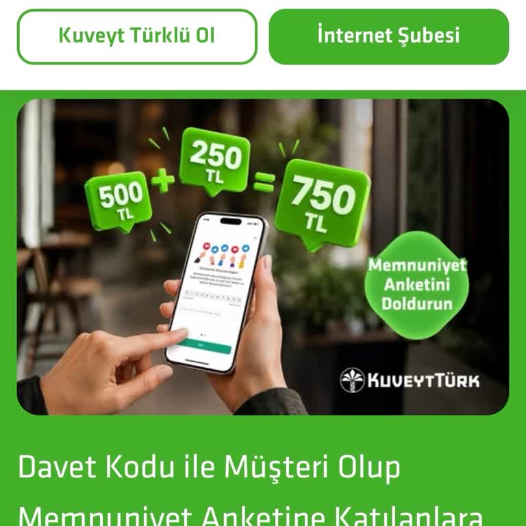 Kuveyt Türk Kampanya Ödülünün Hesaba Yatırılmaması Ve Telefon İletişiminin Kesintili Olması