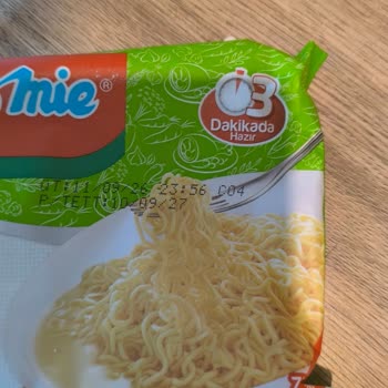 İndomie Sebzeli Noodle İçinde Solucan Benzeri Yabancı Madde Tespiti