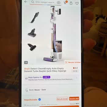 Shark Detect Clean&Empty Turbo Süpürge Kapak Düşmesi Ve İade Talebi