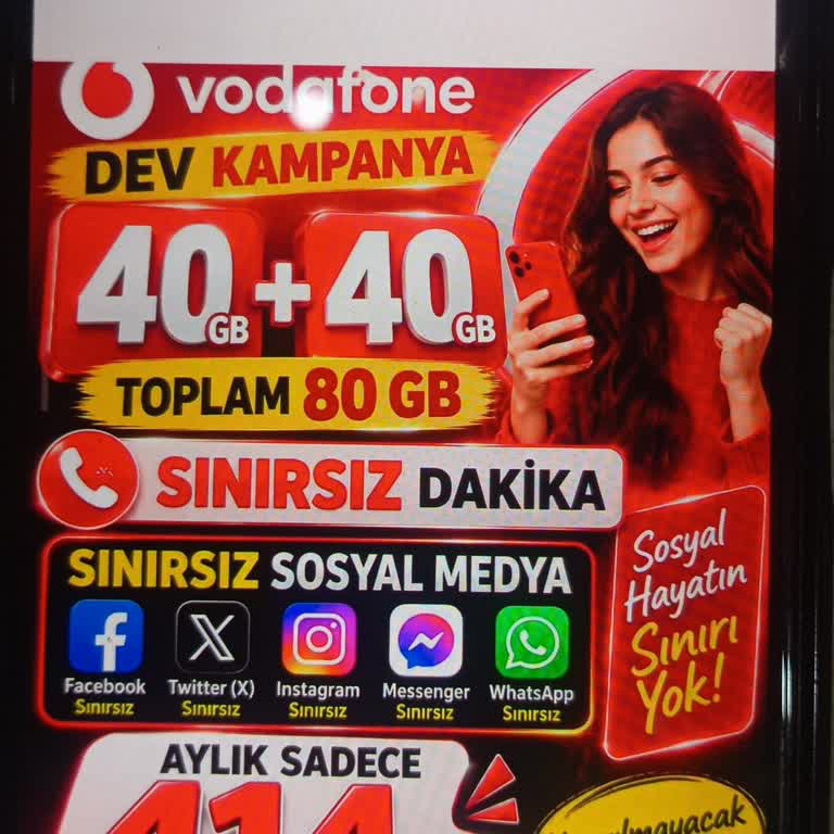 Vodafone Yanlış Tarife Ataması: 414 TL’lik 80 GB Talebimin Düzeltilememesi