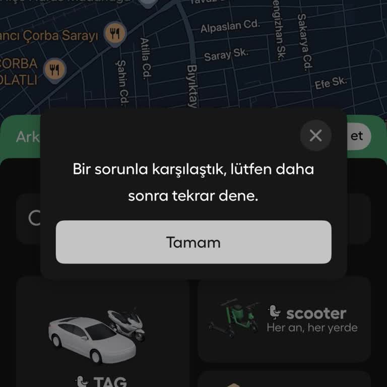 Martı Uygulamasında Sürekli Hata Mesajı Ve Destek Alınamaması