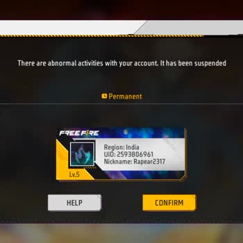 Free Fire MAX Account Suspension Appeal After Two Months