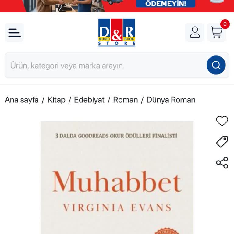 D&R Mağaza Ve Web Sitesi Fiyat Farkı İndirim Kampanyası Şikayeti