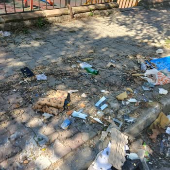 Çocuk Parkında Bira Şişeleri Ve Çöplerin Temizlenmesi Ve Güvenlik Denetimi Talebi