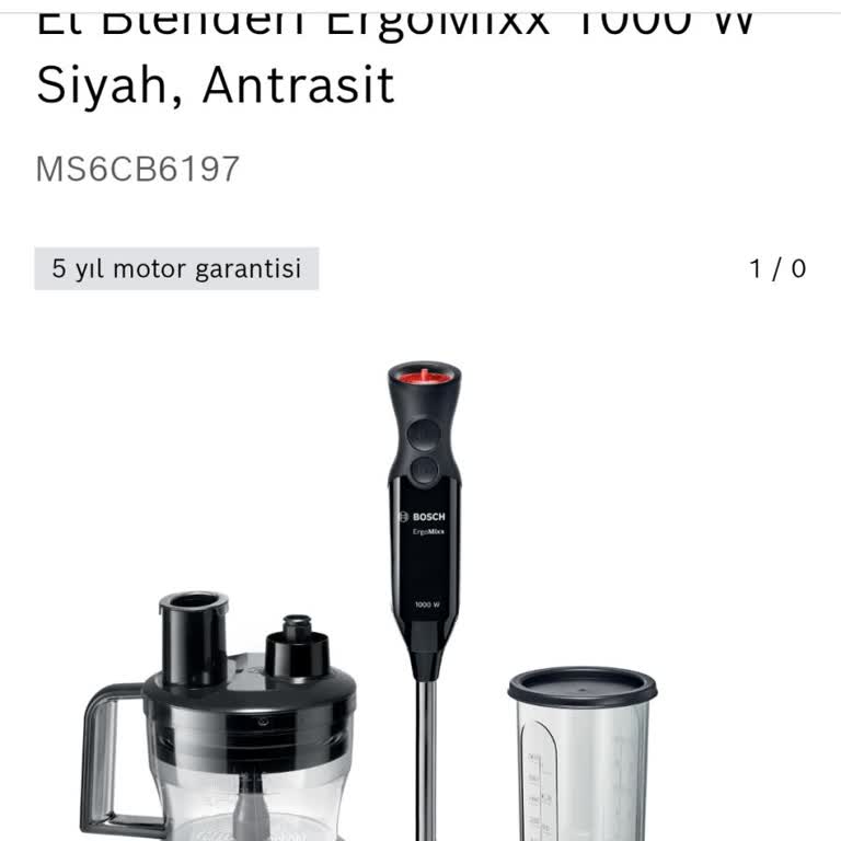 Bosch Blender İlk Kullanımda Çalışmaz Hale Geldi
