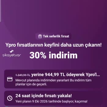 Yemeksepeti Ypro Aboneliğimi İptal Edemiyorum