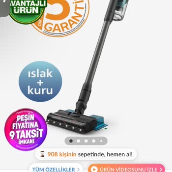 Philips 6000 Serisi Dikey Süpürge Boru Bağlantısındaki Esneme Sorunu Garanti Kapsamında Çözülmeli