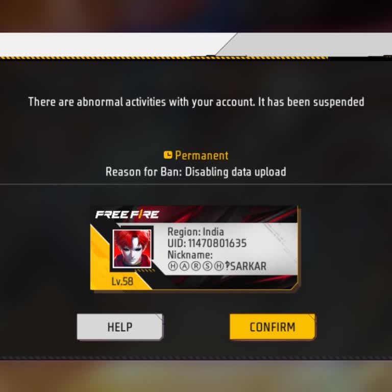 Free Fire Account Hacked and Permanently Banned Without My Fault