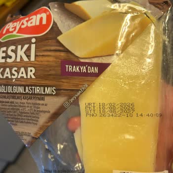 BİM Peysan Kaşar Peynirinde Plastik Parça Bulundu