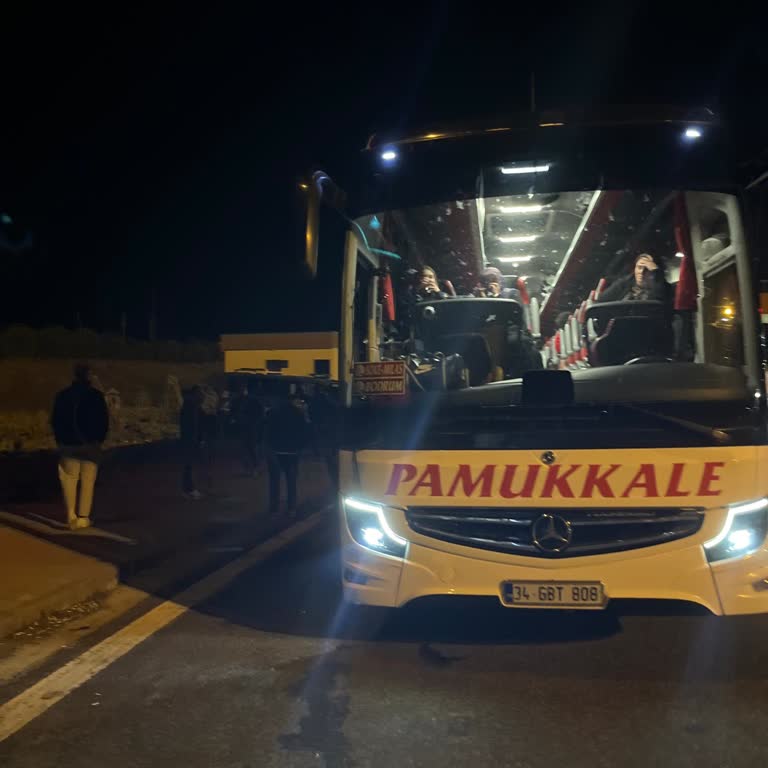 Arızalı Pamukkale Otobüsünün Seferine Devam Ettirilmesi Yolcu Güvenliğini Tehlikeye Atıyor