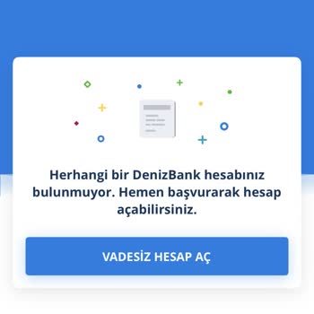 Denizbank Mobil Uygulamasında Hesap Ve Kart Görünmüyor