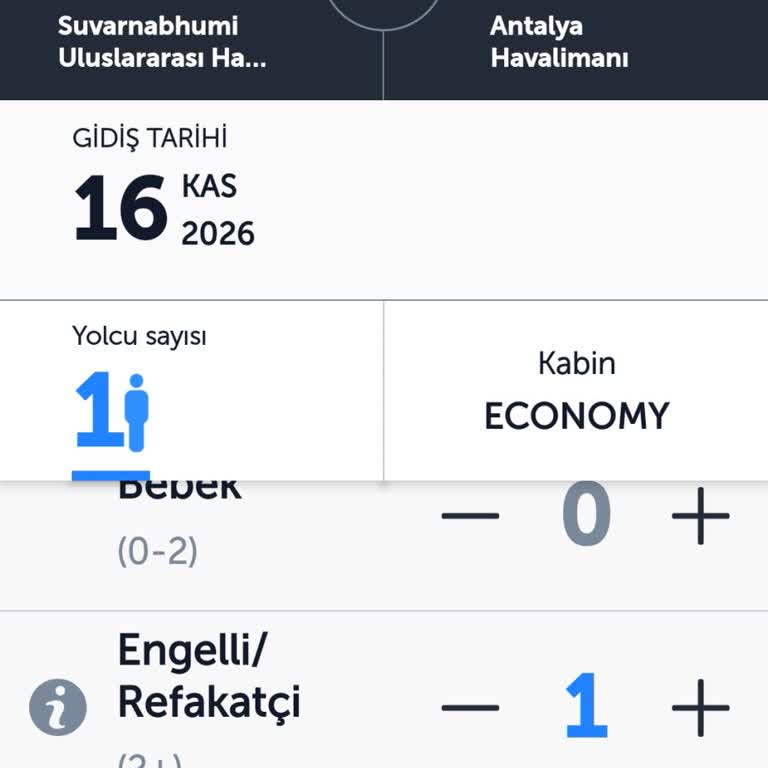 THY Uygulama Güncellemesi Engelli Yolcunun Tek Bilet Almasını Engelliyor