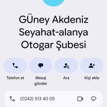 Güney Akdeniz Seyahat'in Telefon Hattının Erişilemezliği