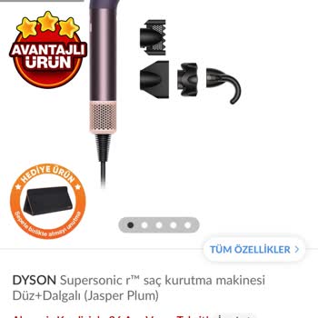 Dyson Resmi Sitesi Trendyol Çanta Hediyesini Siparişime Eklemiyor