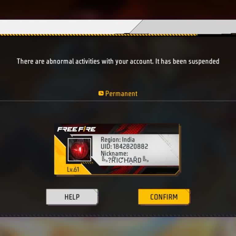 Free Fire Unban