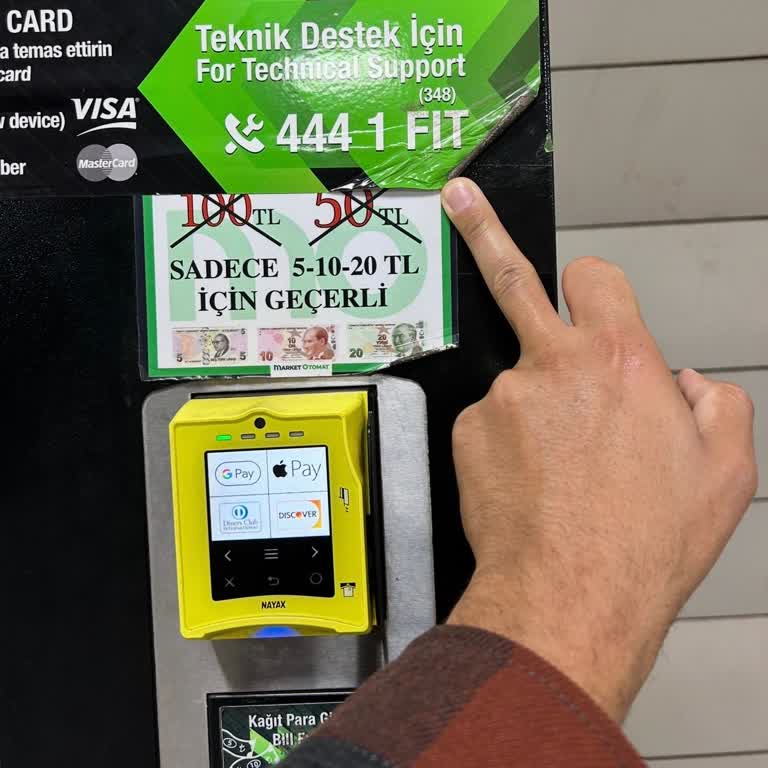 Kozyatağı Metro Supplementler Otomatında 47 TL Yanlış Tahsil Ve Ürün Verilmemesi
