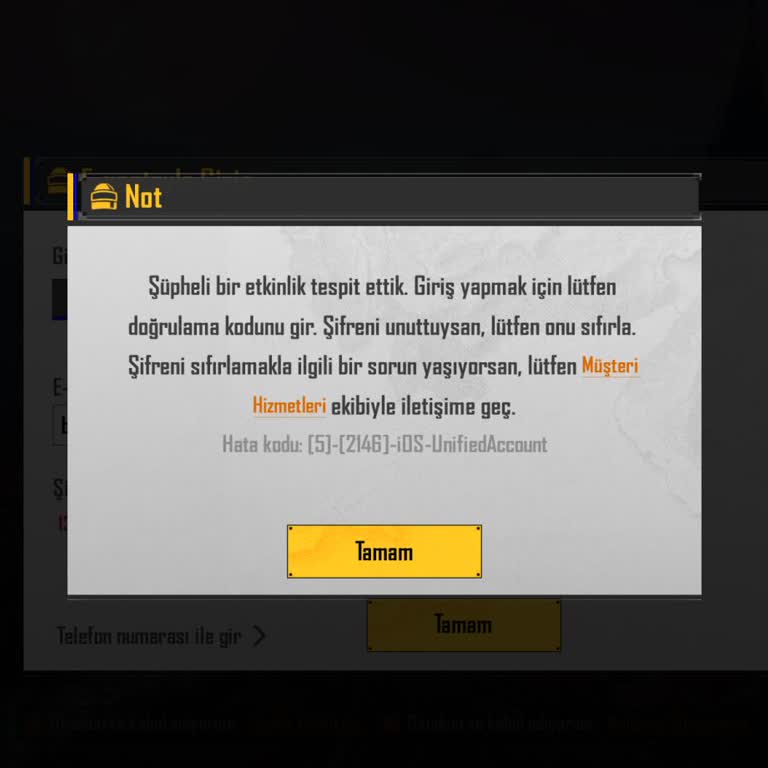 Epindinar'dan Alınan PUBG Hesabında Doğrulama Kodu Sorunu Ve İade Talebi