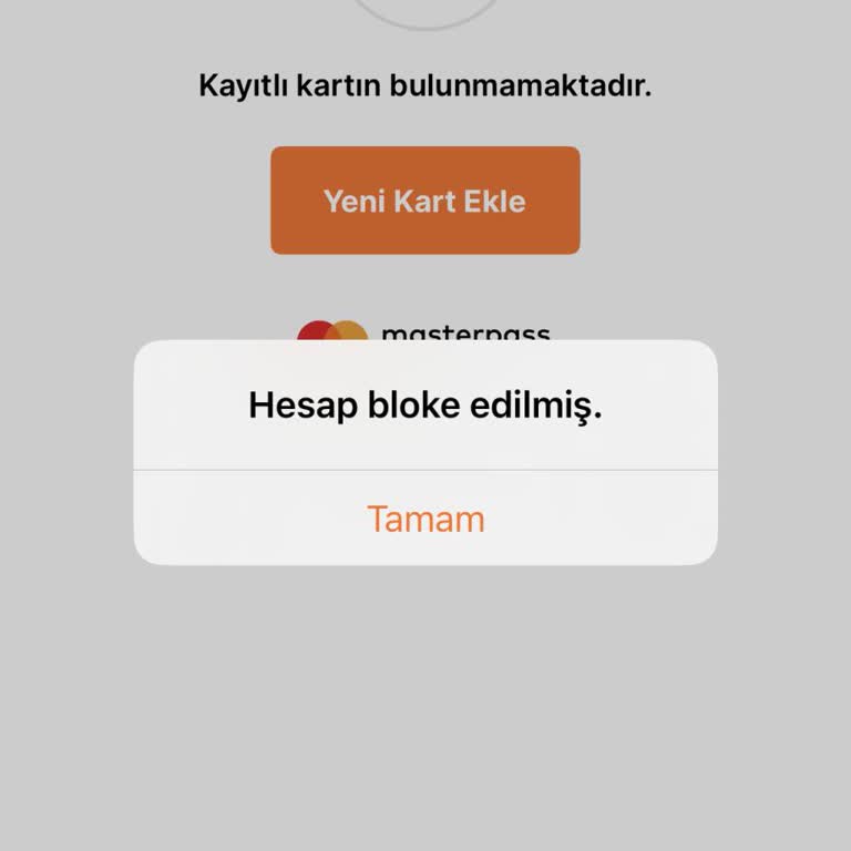 Masterpass Hesabı Uzun Süredir Bloke, İletişimsizlik Ve Bilgi Eksikliği