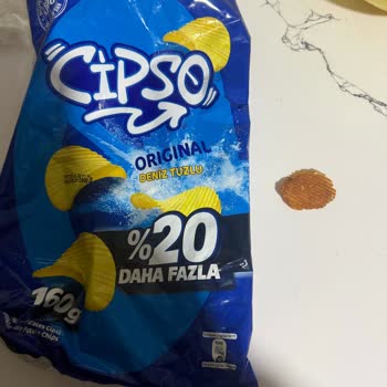Cipso Original Deniz Tuzlu Cipsinde Yanık Ve Yağlı Parçalar Görüldü