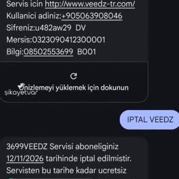 Veedz-tr.com Adına Fatura Yansıması