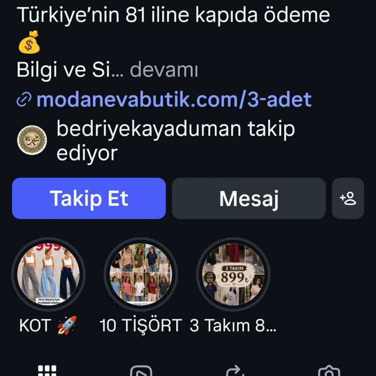 Modaneva Üçlü Kampanyada Yanlış Ve Kalitesiz Ürün Gönderimi İade Ve İletişim Sorunu