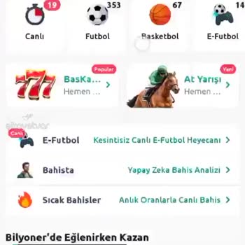 Bilyoner Menajer Lig Şans Oyunlarına Girmiyor