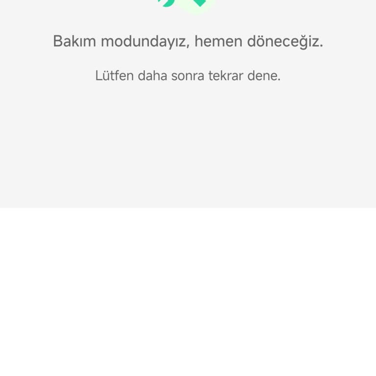Dolap Uygulamasında Bakım Modu İle Hesaba Erişim Engellendi