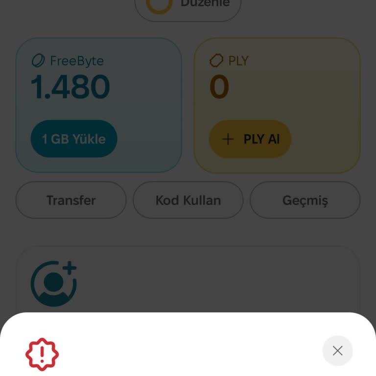 Vodafone Kazan Kazan Uygulamasında Freebyte GB'ye Dönüştürme Problemi